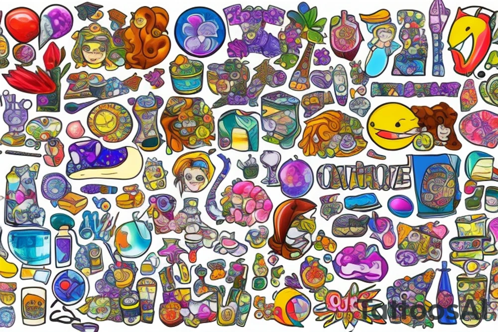 Mosaic tattoo idea