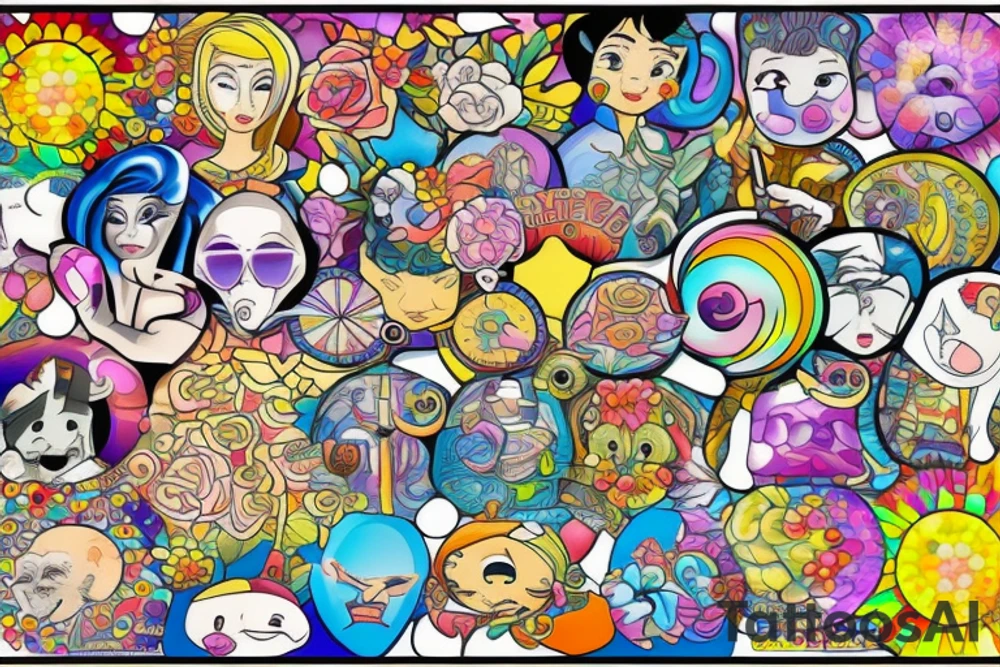 Mosaic tattoo idea
