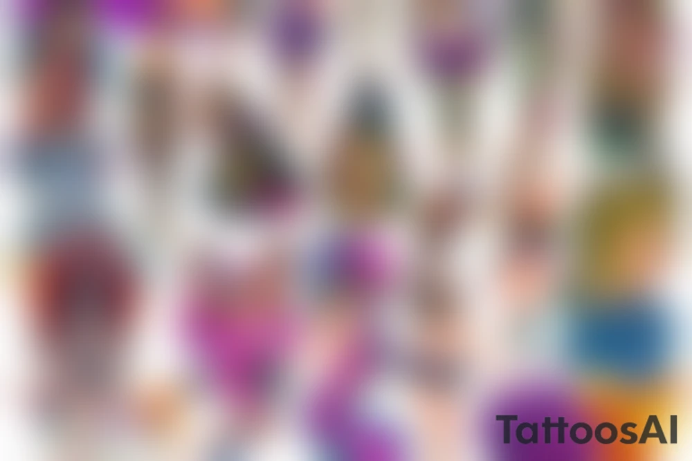 Female figure tattoo idea