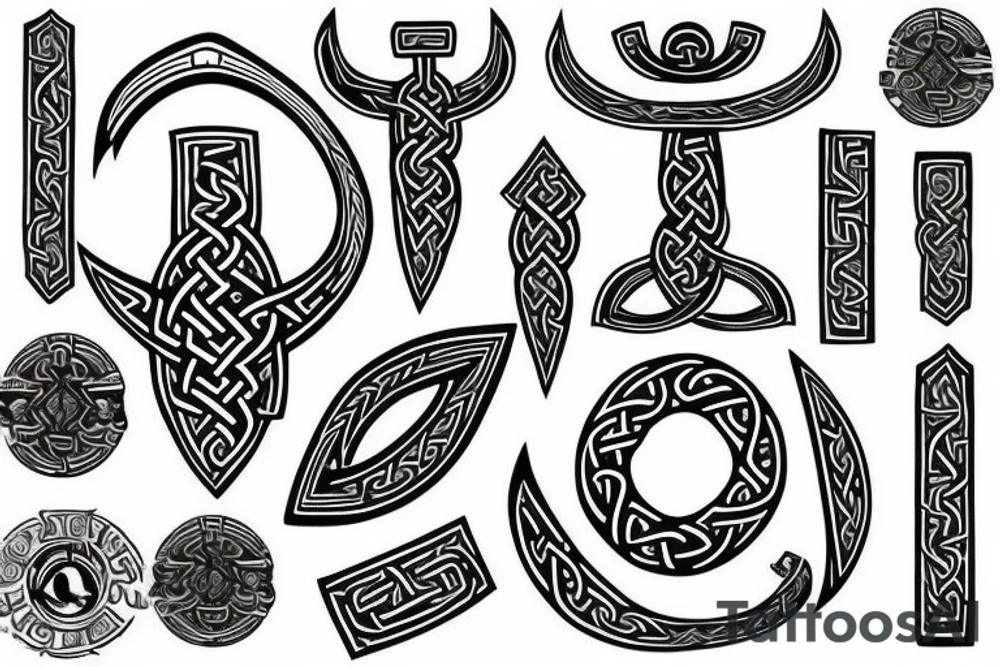 Stoic viking rune tattoo idea
