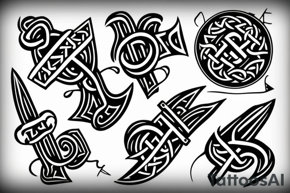 Stoic viking rune tattoo idea