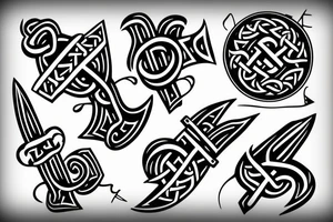 Stoic viking rune tattoo idea