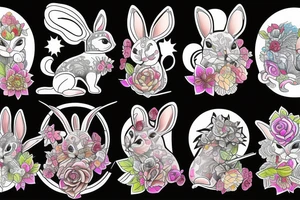 Ledamonsterbunny tattoo idea