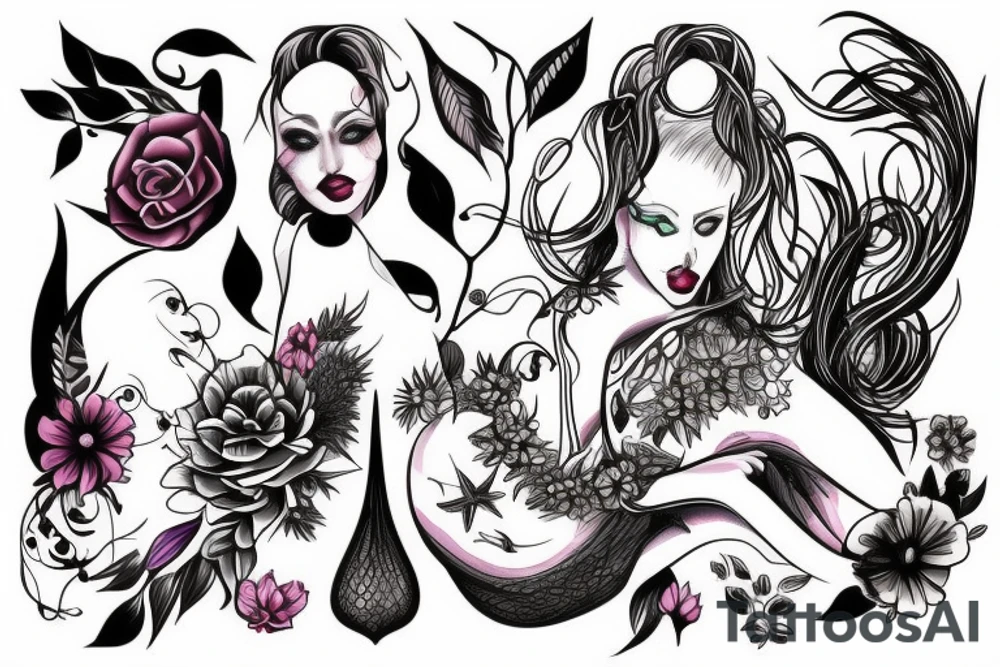 Female form tattoo idea
