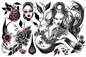 Female form tattoo idea
