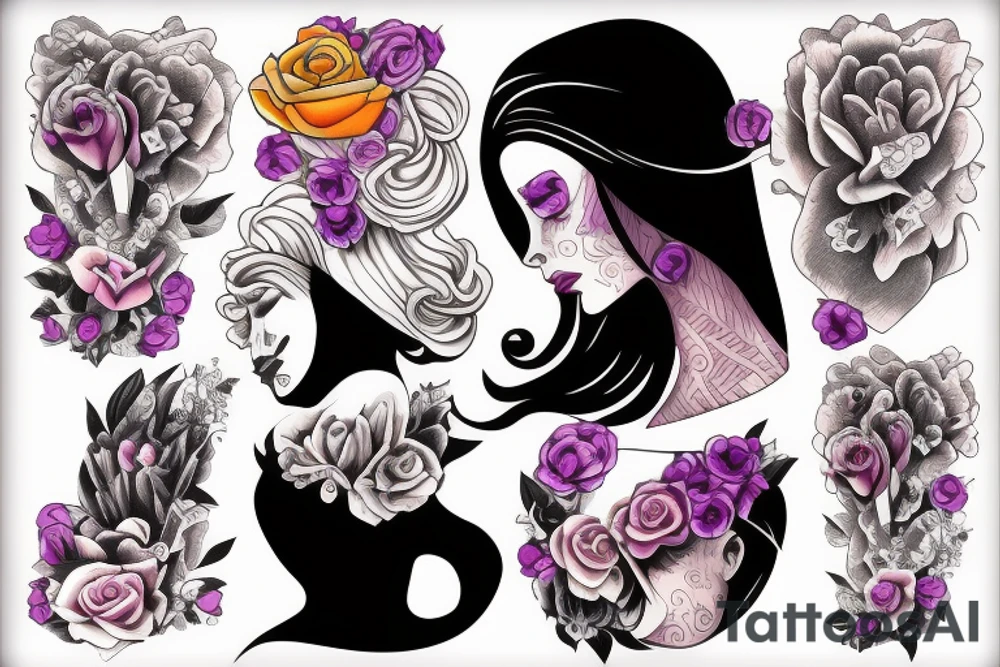 Female form tattoo idea