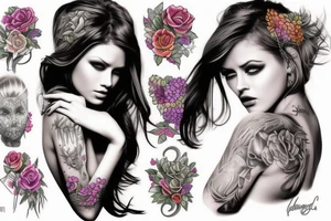 Female form tattoo idea
