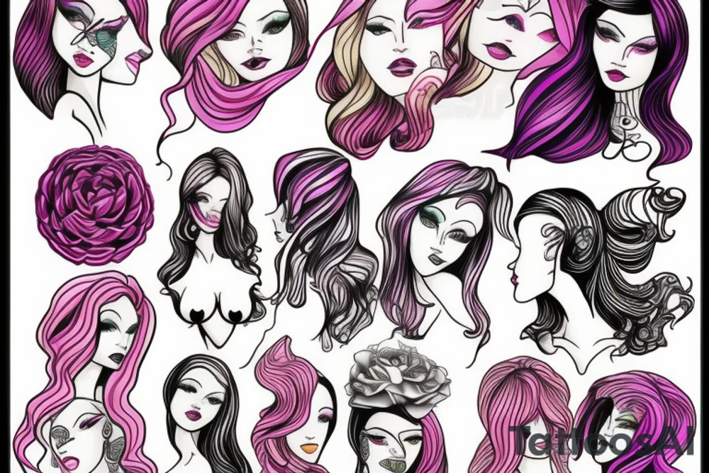 Female form tattoo idea