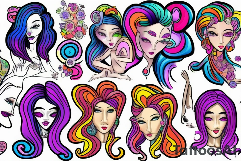 Female form tattoo idea