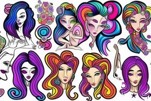 Female form tattoo idea