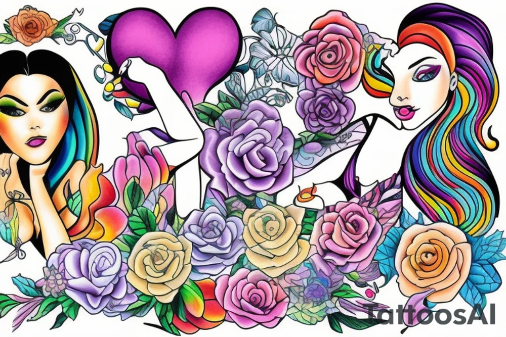 Female form tattoo idea