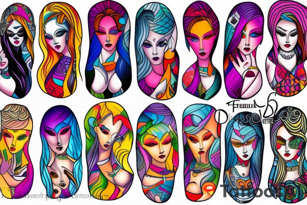 Female form tattoo idea
