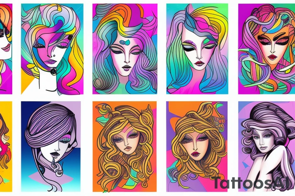 Female form tattoo idea