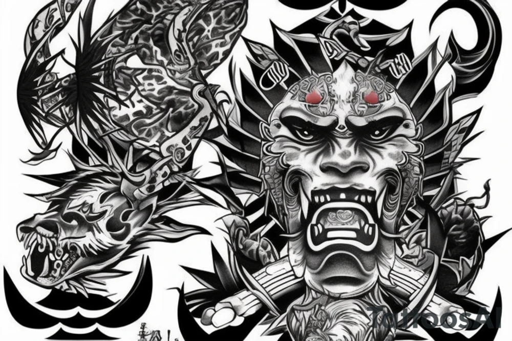 yakuza demon tattoo idea