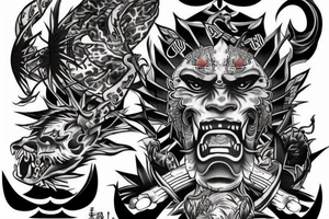yakuza demon tattoo idea