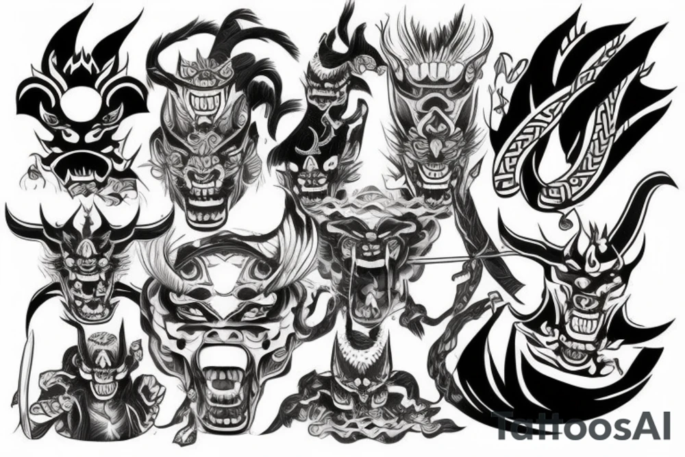 yakuza demon tattoo idea