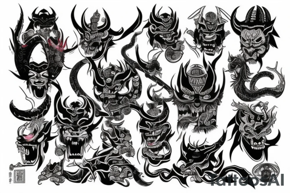 yakuza demon tattoo idea