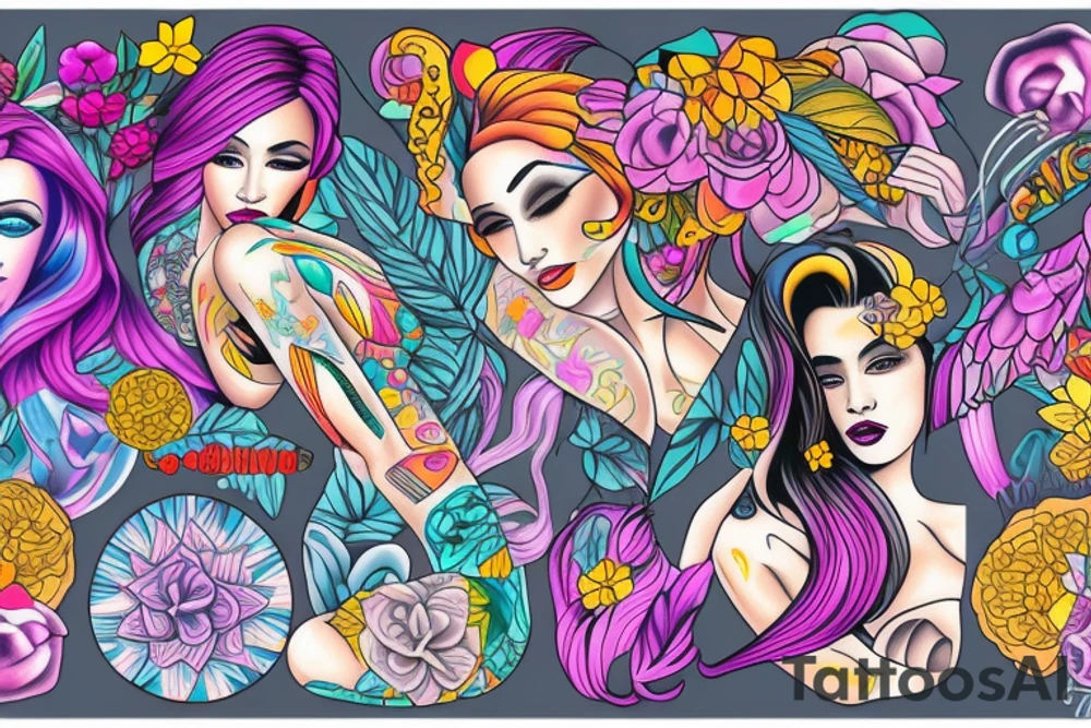 Female form tattoo idea