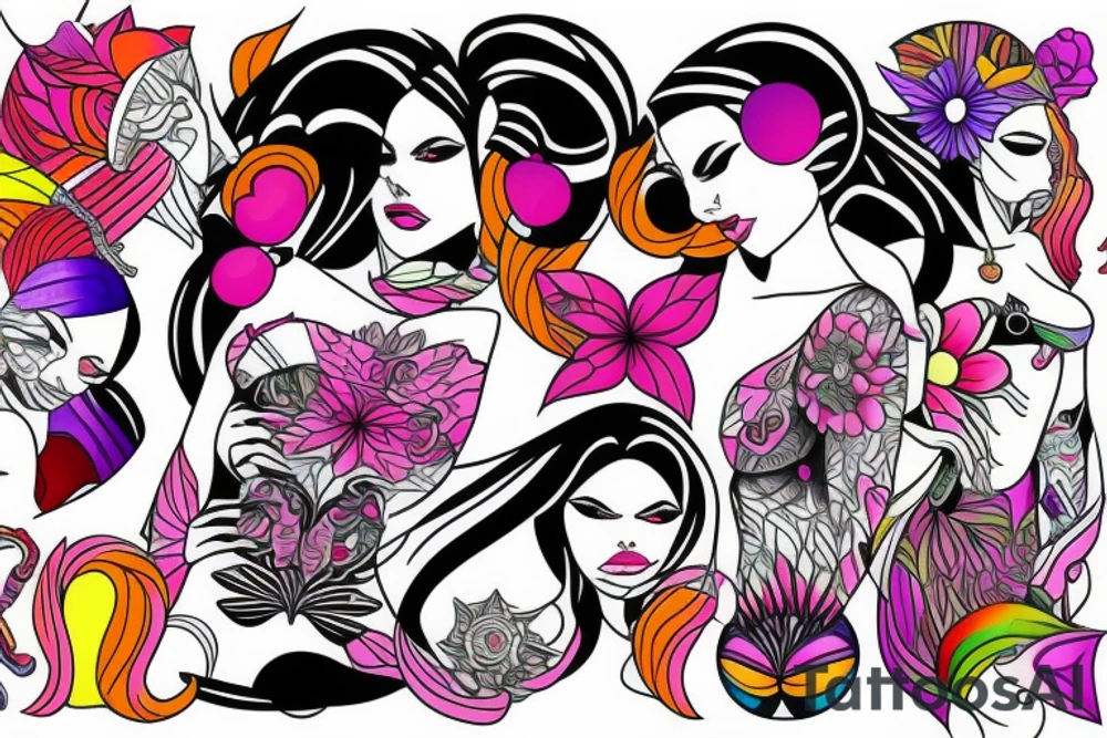 Female form tattoo idea