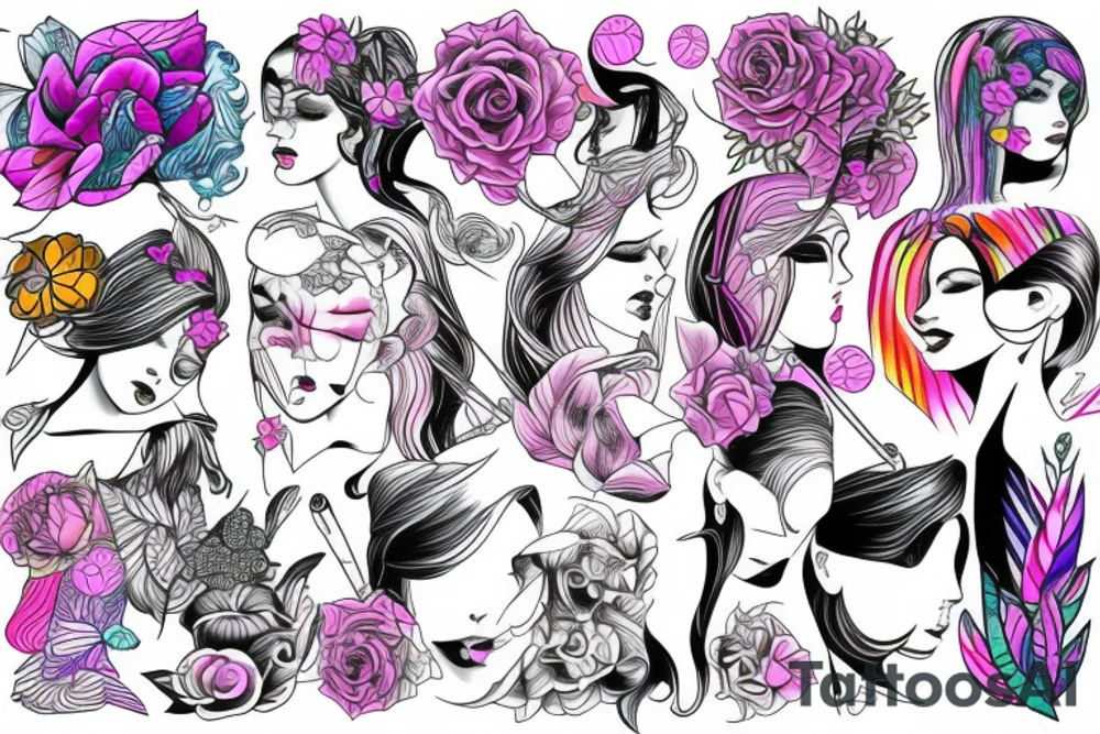 Female form tattoo idea