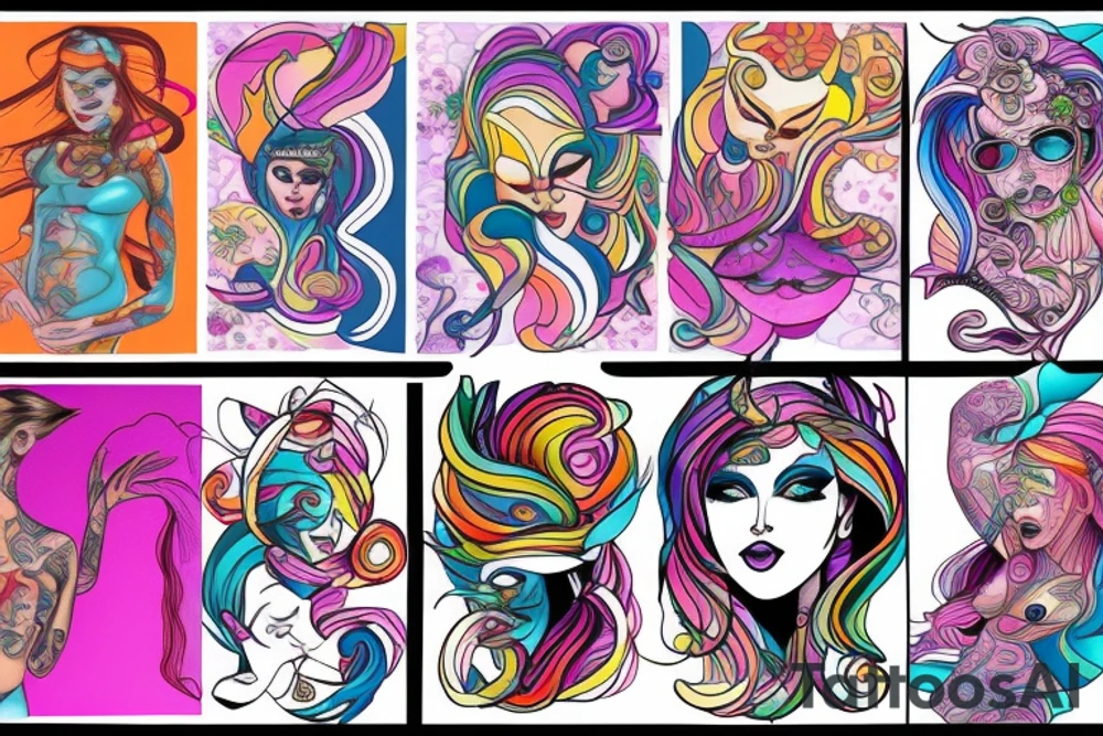Female form tattoo idea