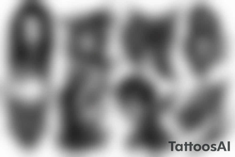 demon woman tattoo idea