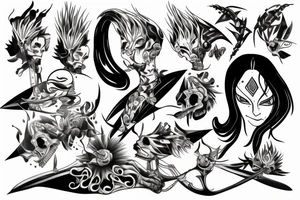 Grimmjow Jaegerjaquez tattoo idea