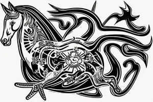1960’s Mustang on my chest tattoo idea