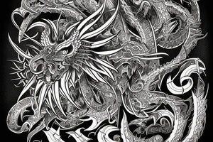 Demonic Runic Elaborate Intricate Comprehensive tattoo idea