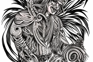 Chaos Spiritual Native American Intricate Comprehensive Detailed Elaborate tattoo idea
