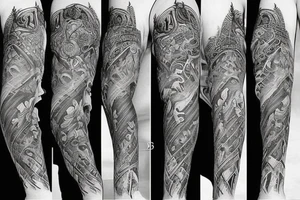 Chaos Spiritual Native American Intricate Comprehensive Detailed Elaborate tattoo idea