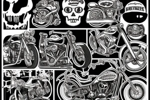 Harley Davidson OLD SCHOOL 
CHOPPER tattoo idea