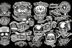 Harley Davidson OLD SCHOOL 
CHOPPER tattoo idea