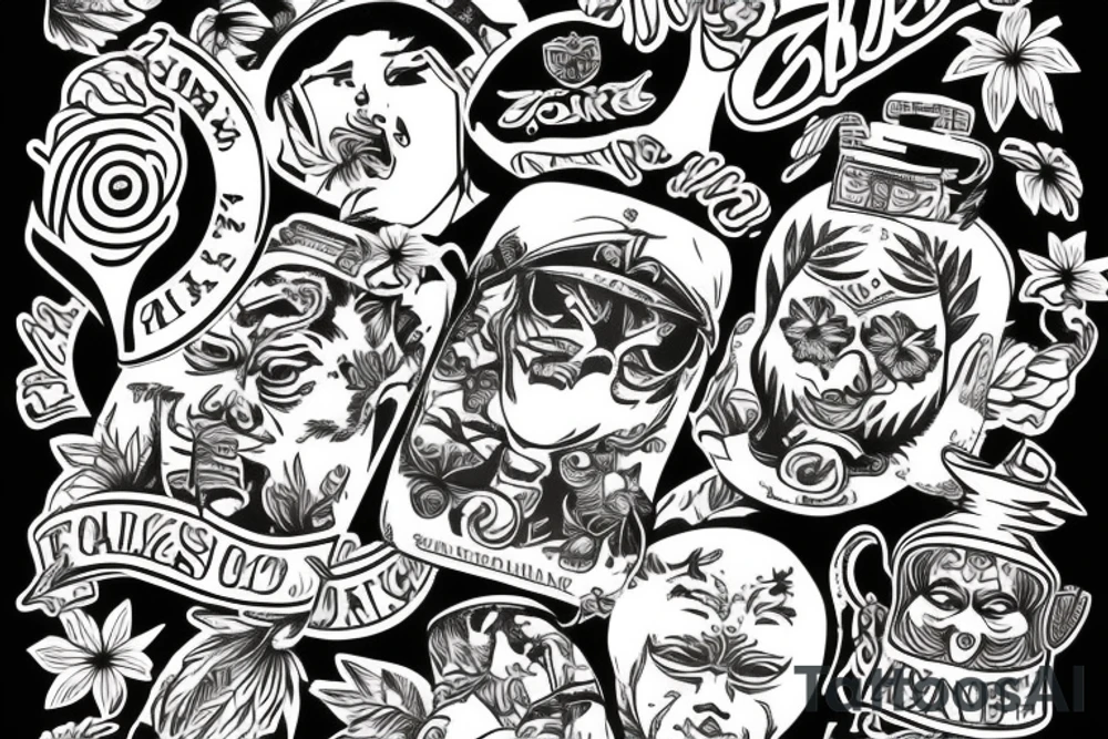 ALOHA MONKEY tattoo idea