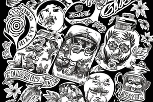 ALOHA MONKEY tattoo idea