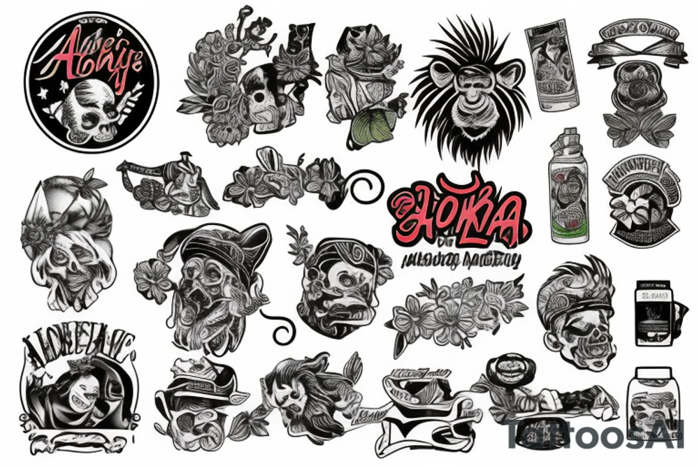 ALOHA MONKEY tattoo idea