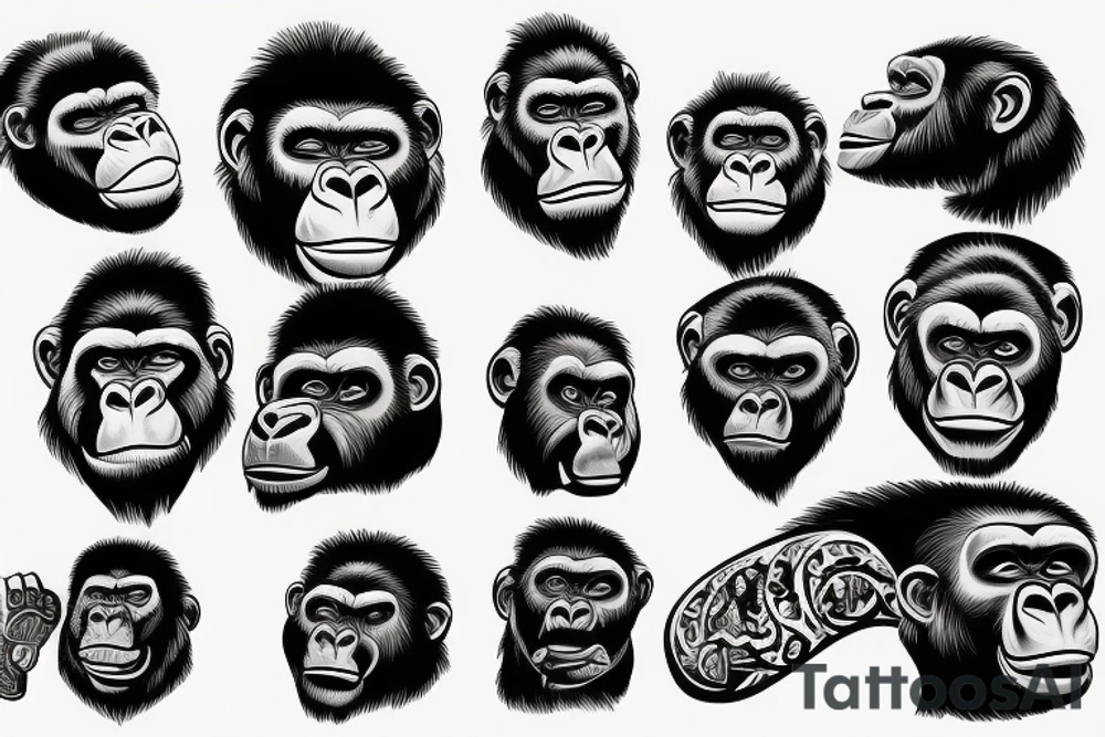 GORILLA tattoo idea