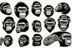 GORILLA tattoo idea