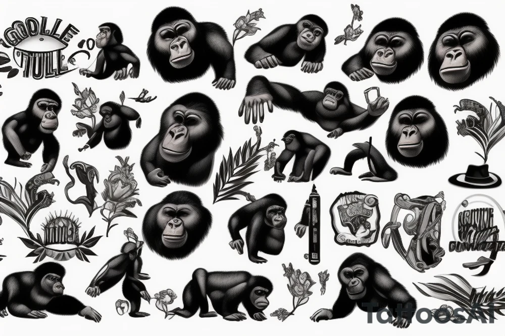 GORILLA tattoo idea