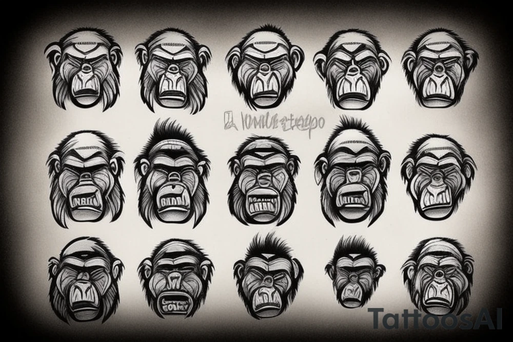 GORILLA tattoo idea
