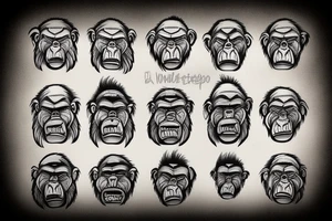 GORILLA tattoo idea