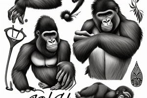 GORILLA tattoo idea
