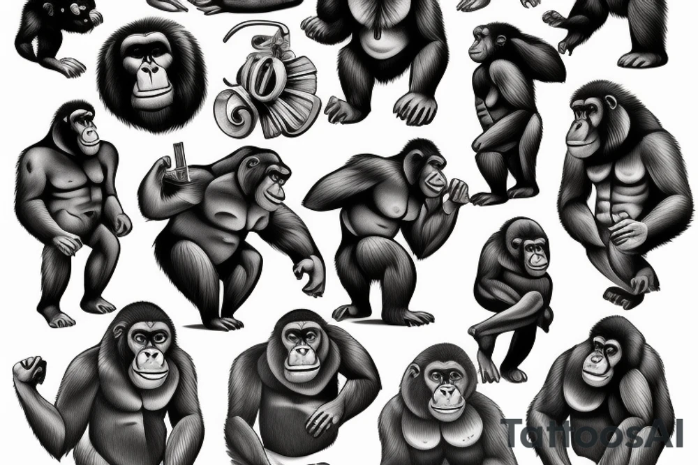 GORILLA tattoo idea