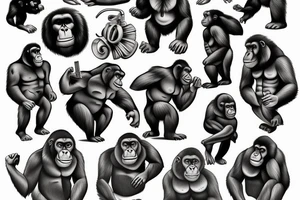 GORILLA tattoo idea