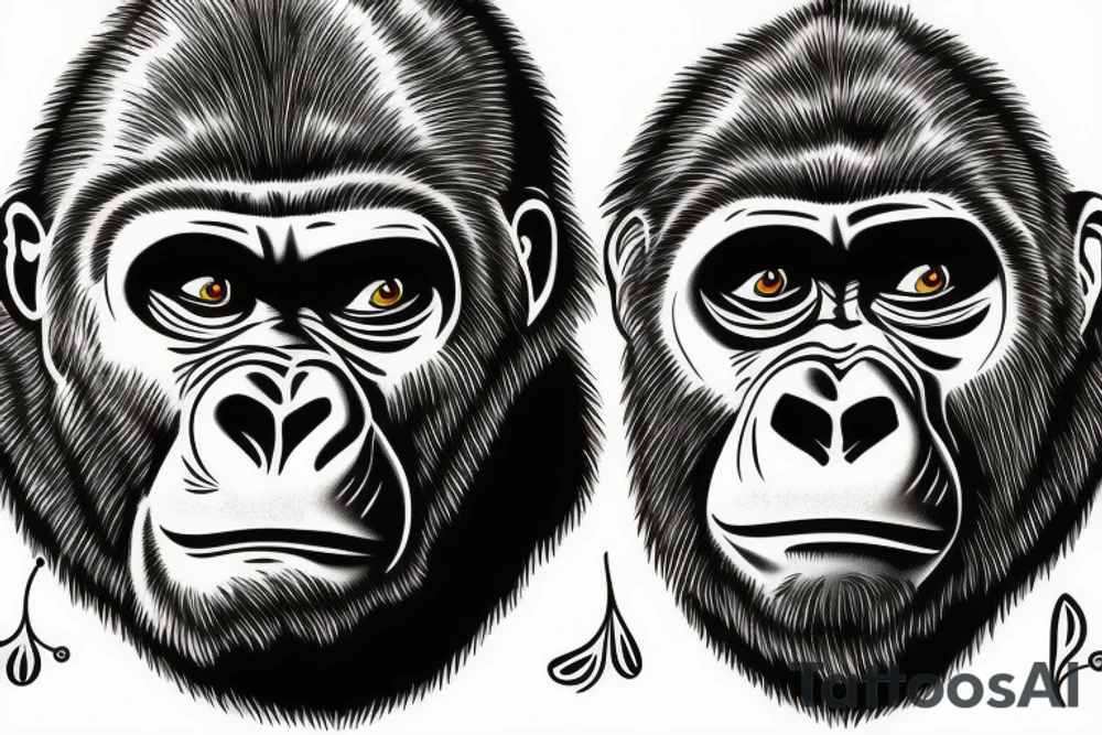 GORILLA tattoo idea