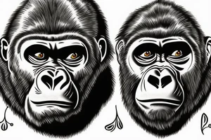 GORILLA tattoo idea