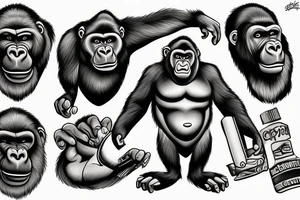 GORILLA tattoo idea