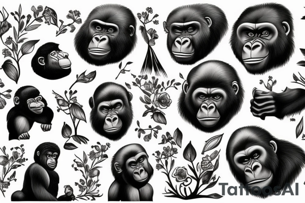 GORILLA tattoo idea