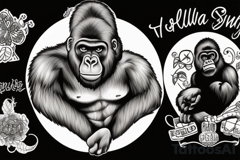 GORILLA tattoo idea