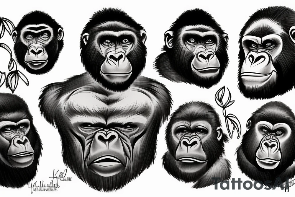 GORILLA tattoo idea